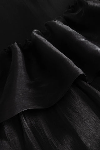 Black Miya ruffle sheer dress *NEW*