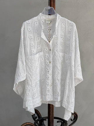Pompani Broderie floaty Blouse *NEW*