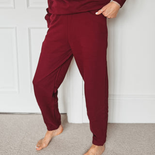 COLLEGE Burgundy super slouchy joggers *NEW*