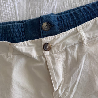 Stylish Cream chino jeans with denim waistband  *NEW*
