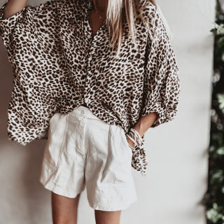 Slouchy leopard Blouse *NEW*