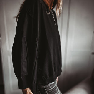 BLACK Perugia super slouchy sweatshirt *NEW*