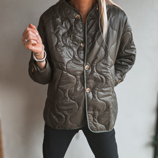 Khaki Callie quilted jacket *NEW*