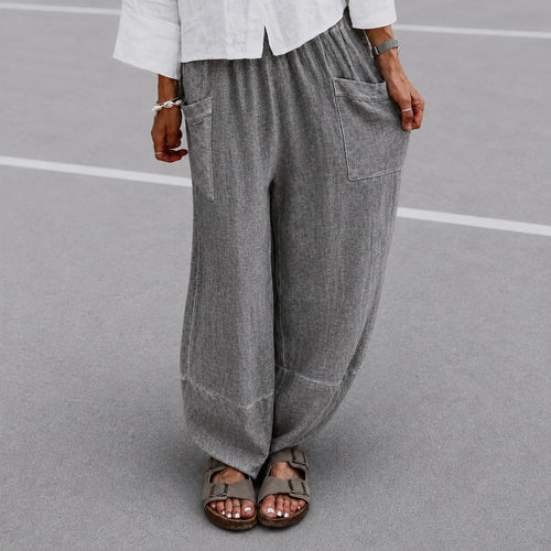 Loli Washed grey linen joggers *NEW*