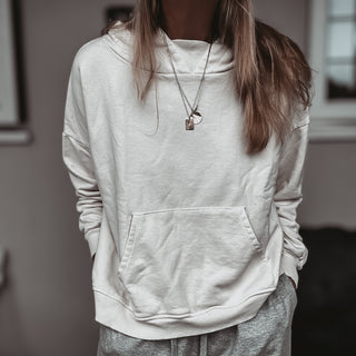 ULTIMATE CREAM super slouchy relaxed hoody *NEW*