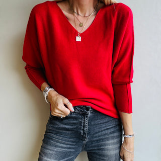 LEENA RED sweater *NEW*