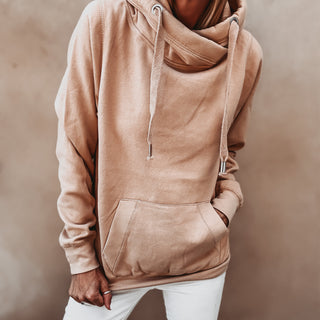 COLLEGE tan Hoody