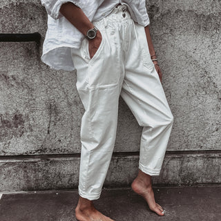 Cream Pippa paperbag jeans
