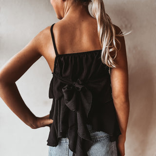 Parisian Rose Top BLACK