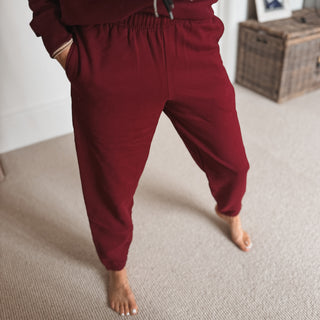 COLLEGE Burgundy super slouchy joggers *NEW*
