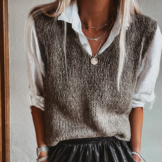 Nantes KHAKI knitted tank *NEW*