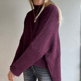 Milano BURGUNDY high neck jumper *NEW*