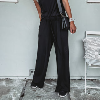 Black jersey palazzo pants *NEW*