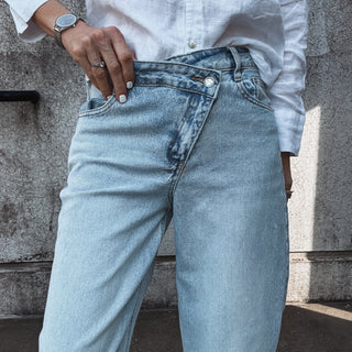 Pale Aby asymmetric wide leg jeans *NEW*