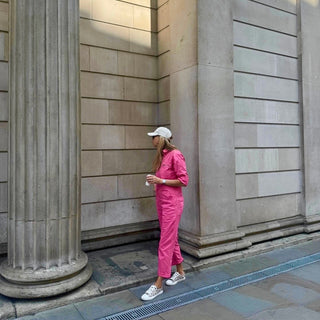 Pink denim boiler suit *NEW*