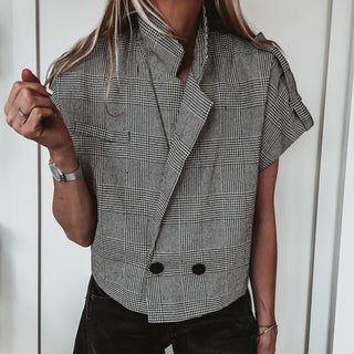 Madi Monochrome Check gilet *NEW*