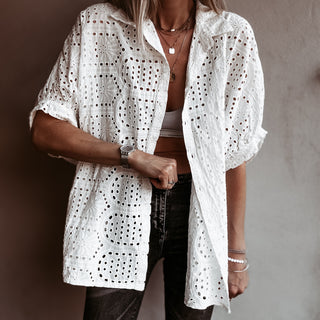Oversized Laria Broderie Blouse *NEW*