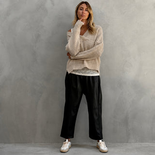 Beige Millie crossneck jumper *NEW*
