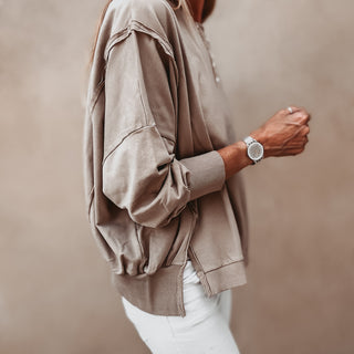 Taupe Perugia super slouchy sweatshirt *NEW*