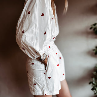 Heart Vintage white playsuit *NEW*