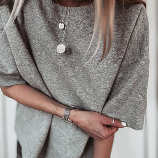 Slouchy grey sweat tee  *NEW*