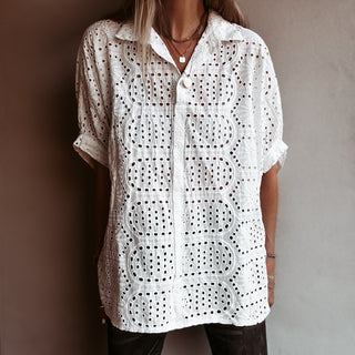 Oversized Laria Broderie Blouse *NEW*