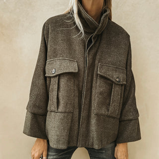 Forest khaki super slouchy  boyfriend bomber jacket *NEW*