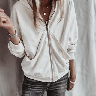 Slouchy Cream hoody  *NEW*