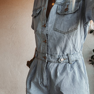 Dana denim playsuit