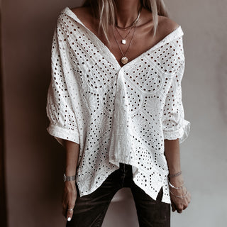 Oversized Laria Broderie Blouse *NEW*