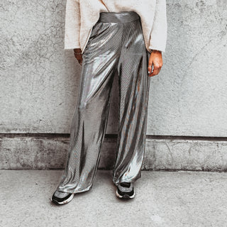 Metallic SiLVER palazzos *NEW*