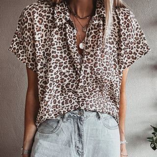 Lina Leopard blouse