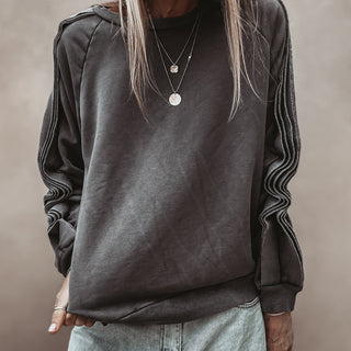 Vintage grey ruffle sleeve sweatshirt *NEW*
