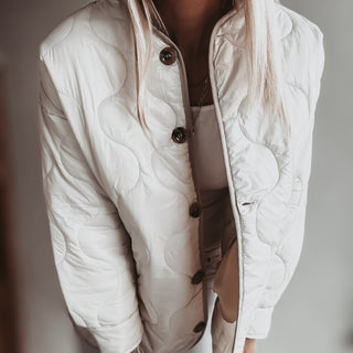 Cream Callie quilted jacket *NEW*