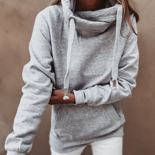 Light heather crossover grey college hoody *NEW*