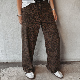 Leopard wide jeans *NEW*