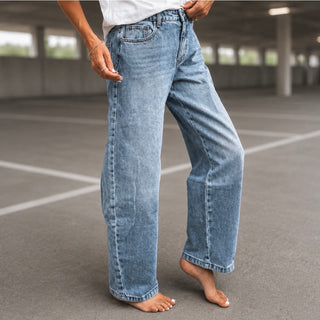 Billy stone washed blue barrel jeans *NEW*