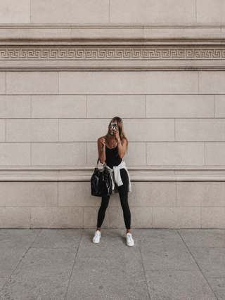 Isla BLACK strappy all in one