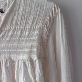 Cream Pennie pleated blouse *NEW*