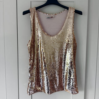 Suzi GOLD sequin top *NEW*