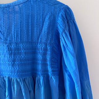 Electric blue Pennie pleated blouse *NEW*