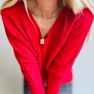 LEENA RED sweater *NEW*