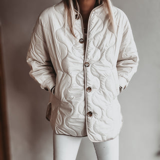 Cream Callie quilted jacket *NEW*