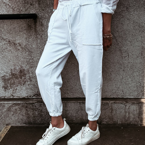White PARAMOUNT joggers *NEW*