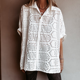 Oversized Laria Broderie Blouse *NEW*