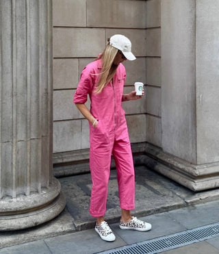 Pink denim boiler suit *NEW*