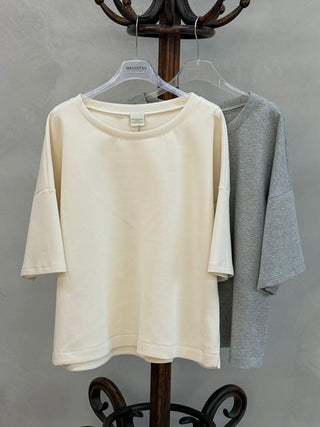 Slouchy Cream sweat tee  *NEW*