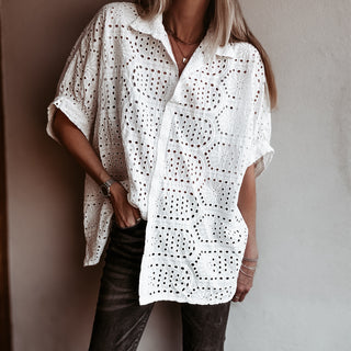 Oversized Laria Broderie Blouse *NEW*