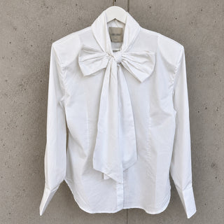 Bria WHITE bow blouse *NEW*