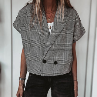 Madi Monochrome Check gilet *NEW*